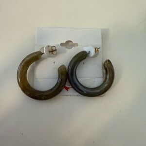 Brown Hoop Earrings